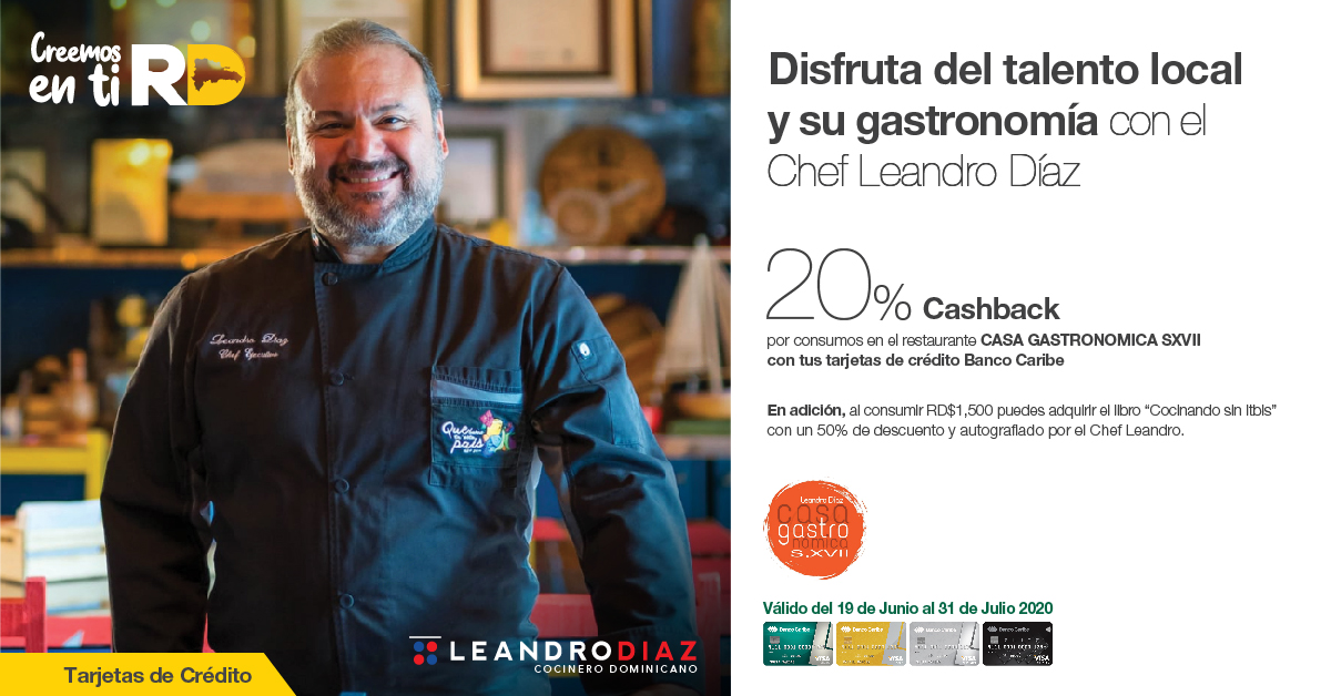 ¡Disfruta del talento local y su gastronomía con el chef Leandro Díaz!