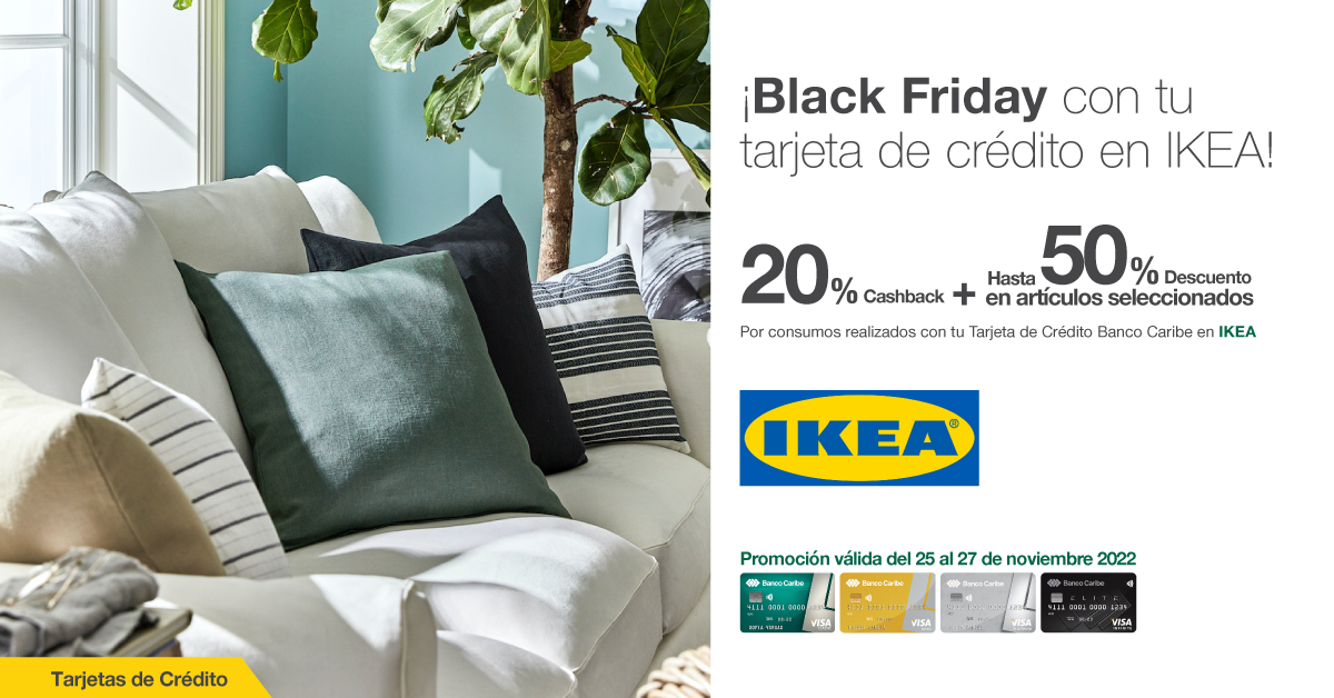 Black Friday con tu Tarjeta de Crédito en IKEA