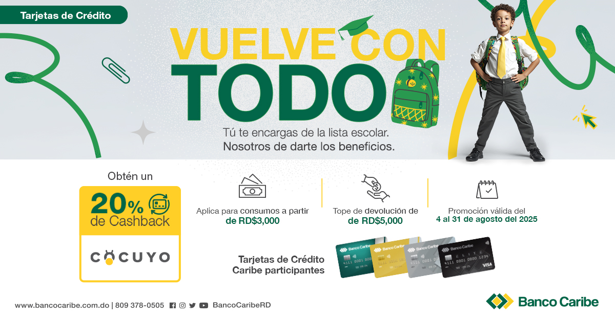 Vuelve con todo, aprovecha un 20% de cashback en Cocuyo