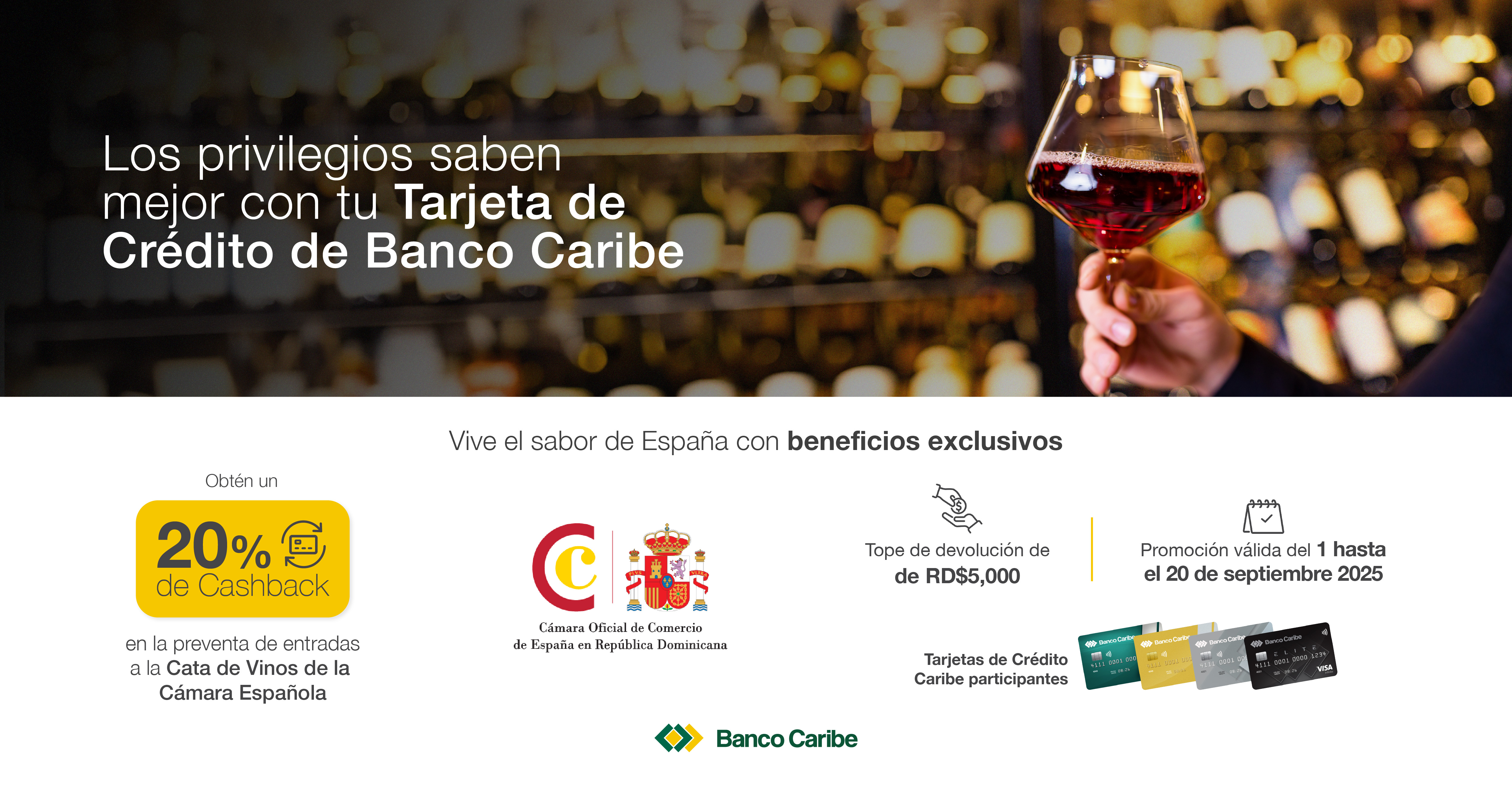 Vive el sabor de España con beneficios exclusivos, 20% de cashback