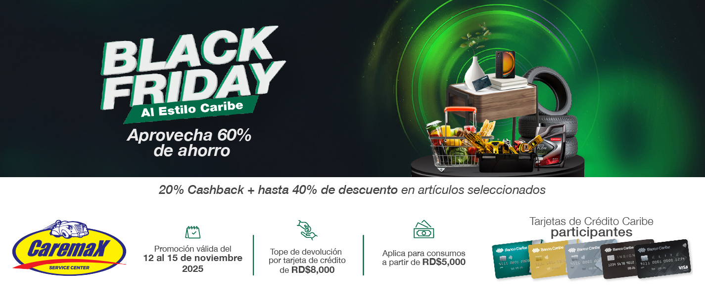 Black Friday al estilo Caribe, aprovecha 60% de ahorro