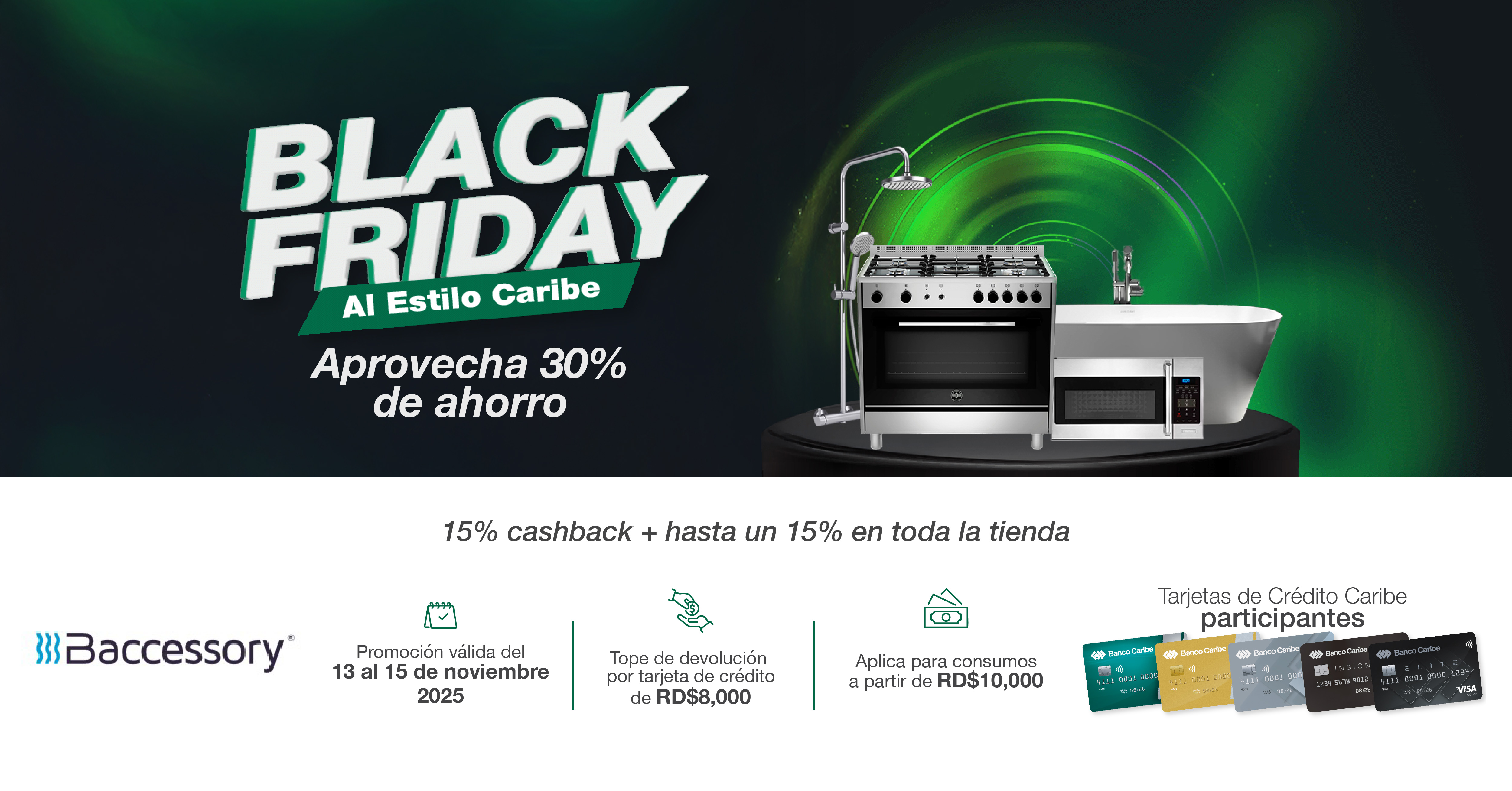 Black Friday al estilo Caribe, disfruta 30% de ahorro