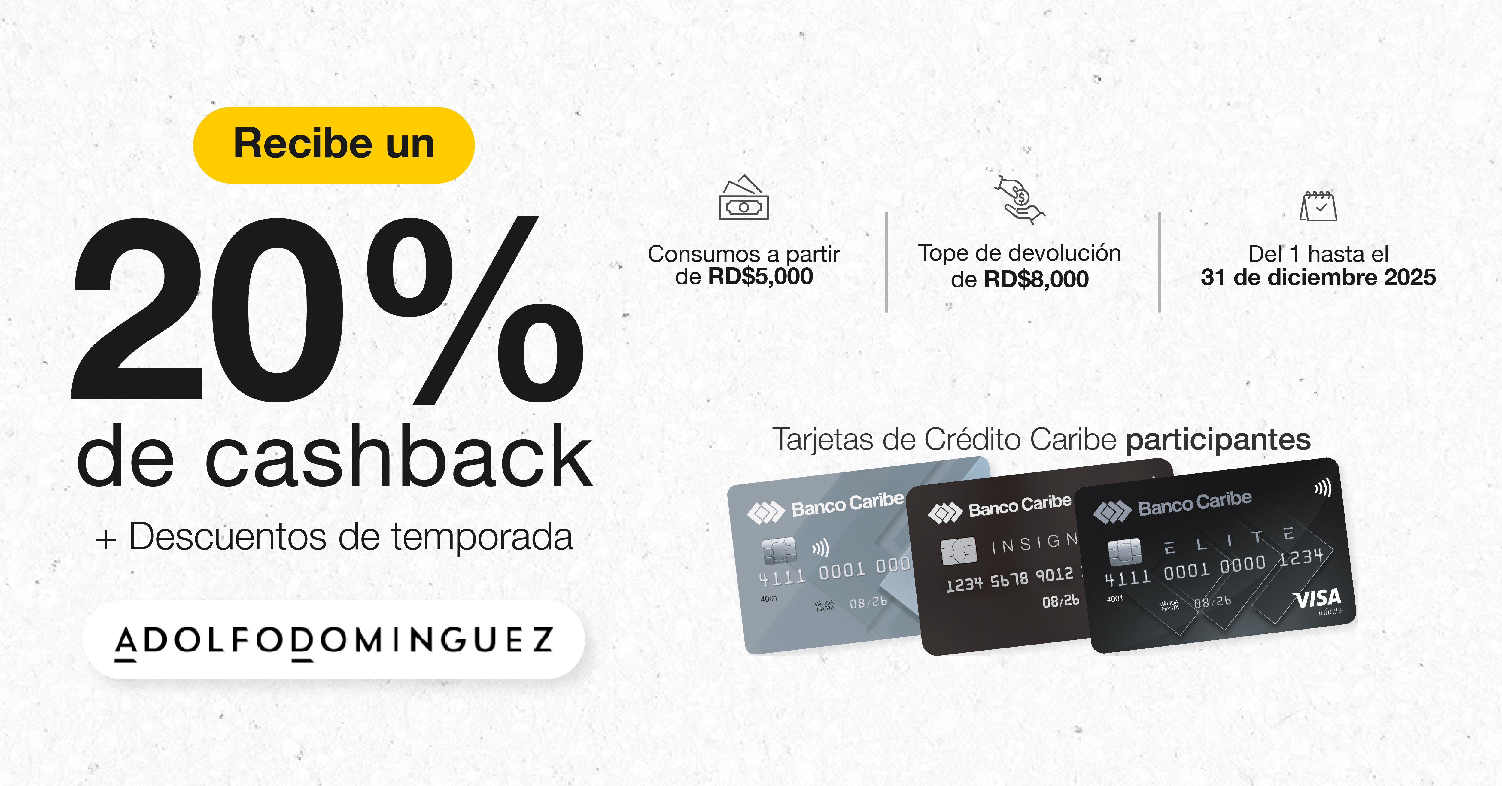 Llego la Temporada de Navidad Caribe a Adolfo Dominguez