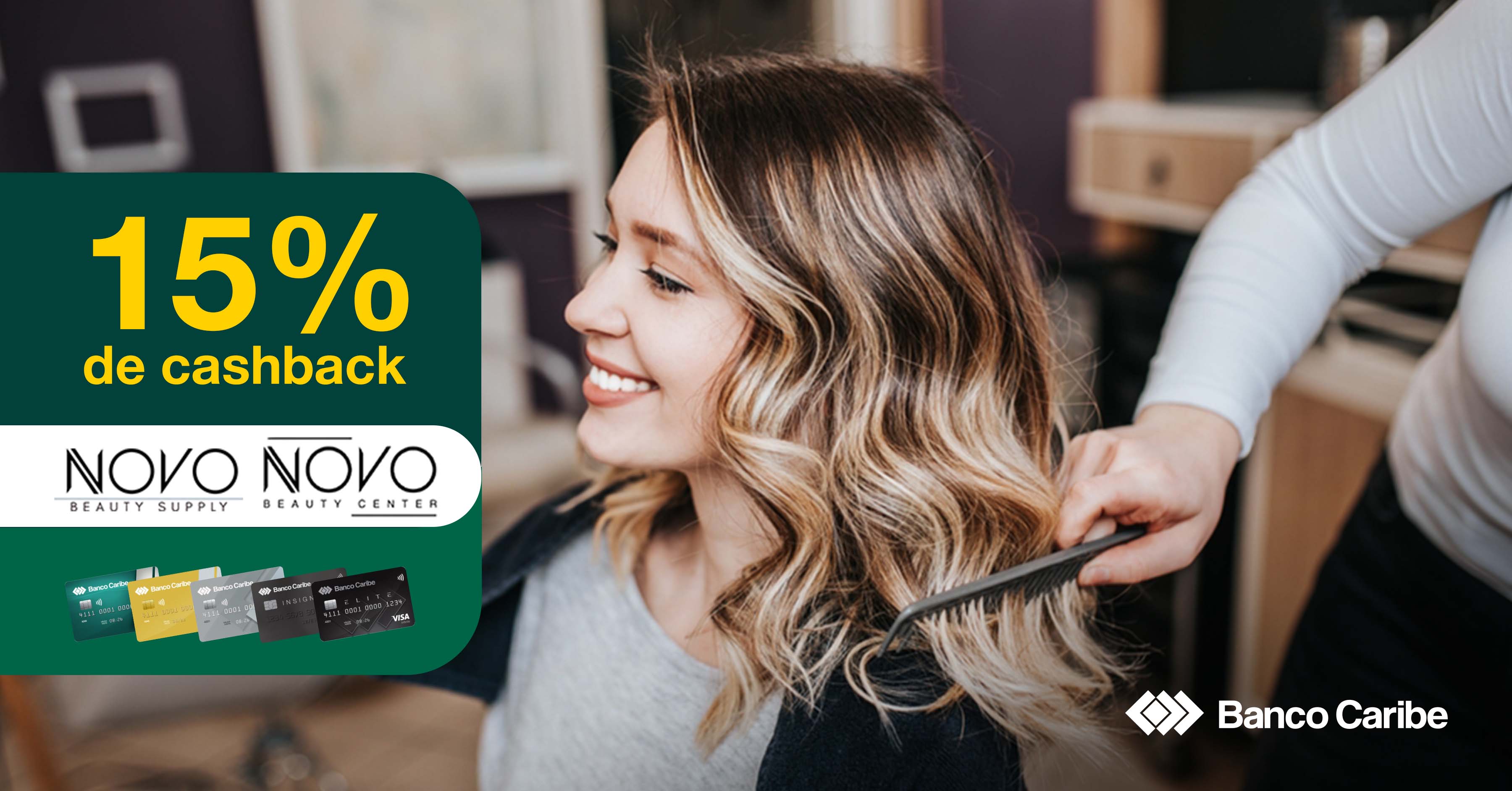 Tus días de belleza ahora con 15% de cashback en NOVO