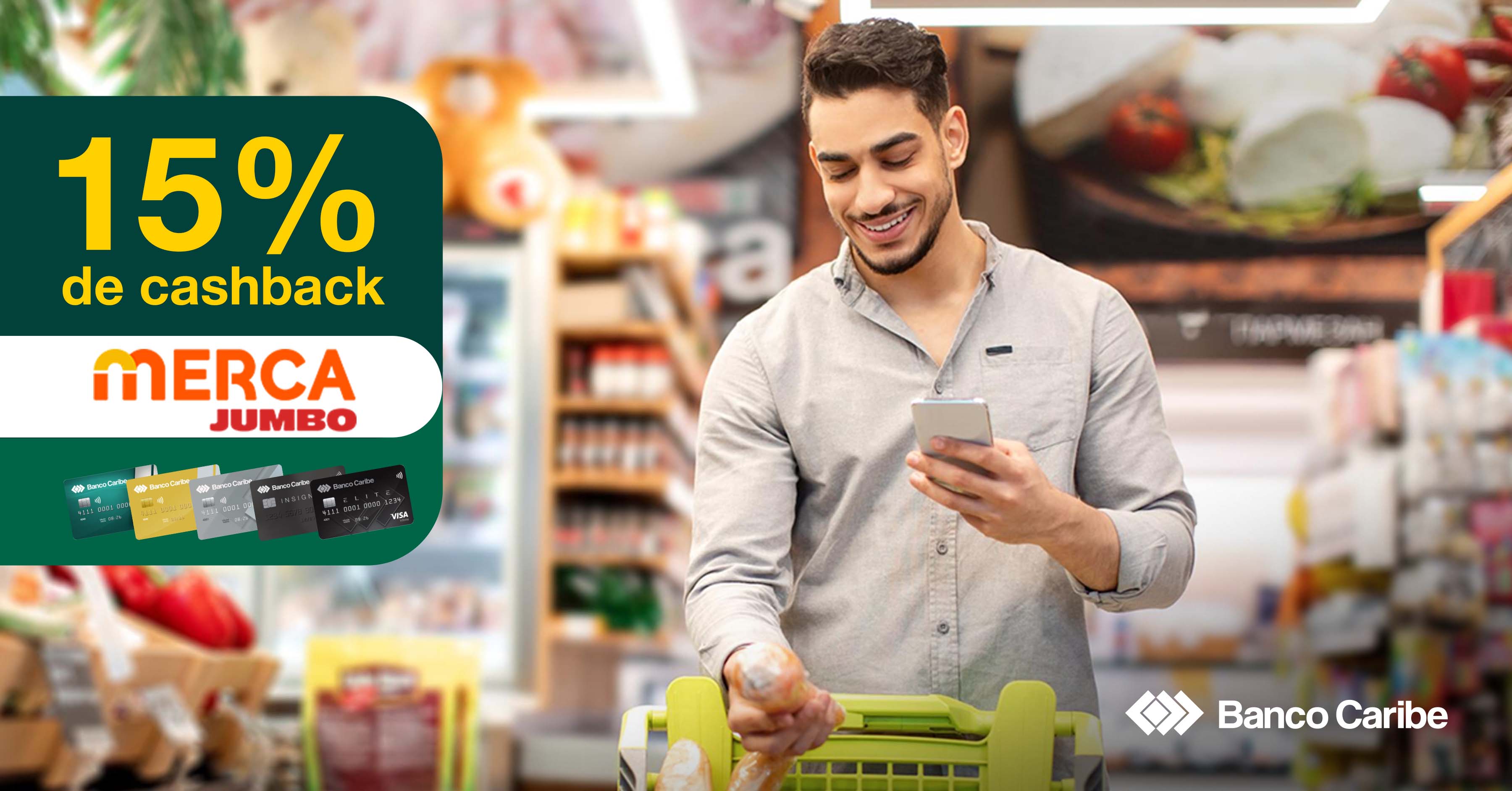 La compras del supermercado con cashback incluido en MercaJumbo