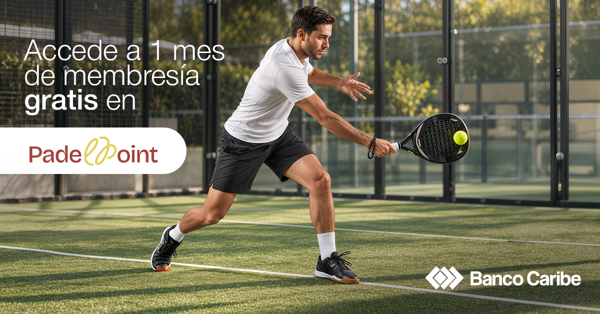 Accede a 1 mes de membresía gratis en Padel Point