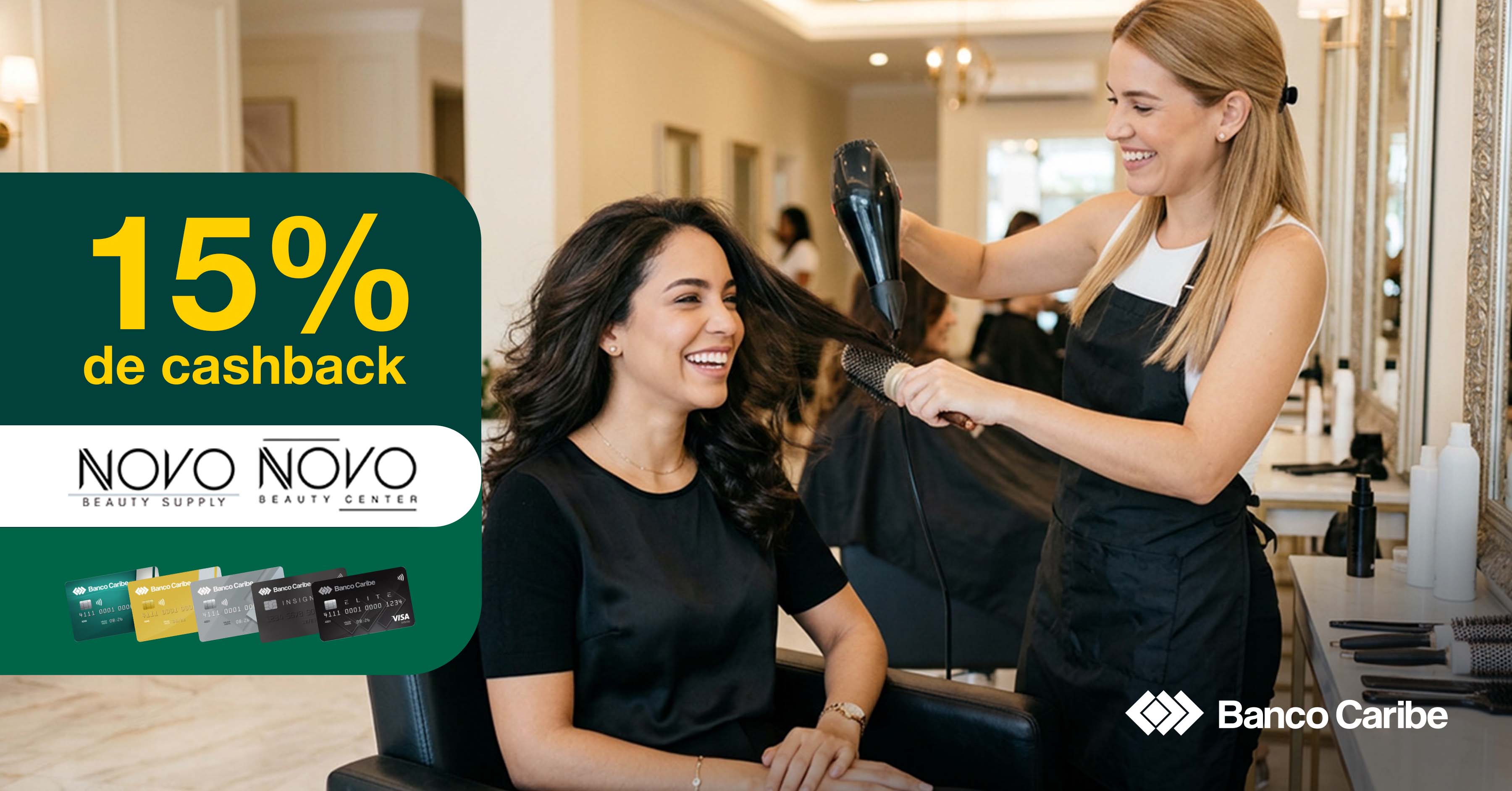 Tus dias de bellezas con 15% de cashback en Novo