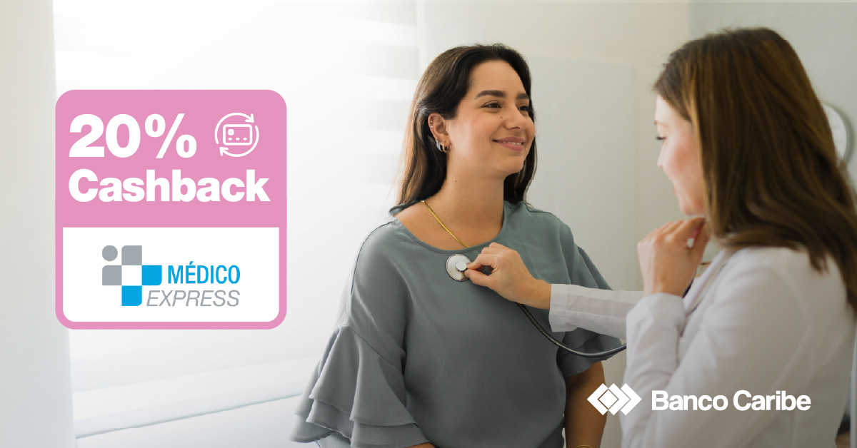 Cuidar de ti, también importante, 20% de cashback en Médico Express